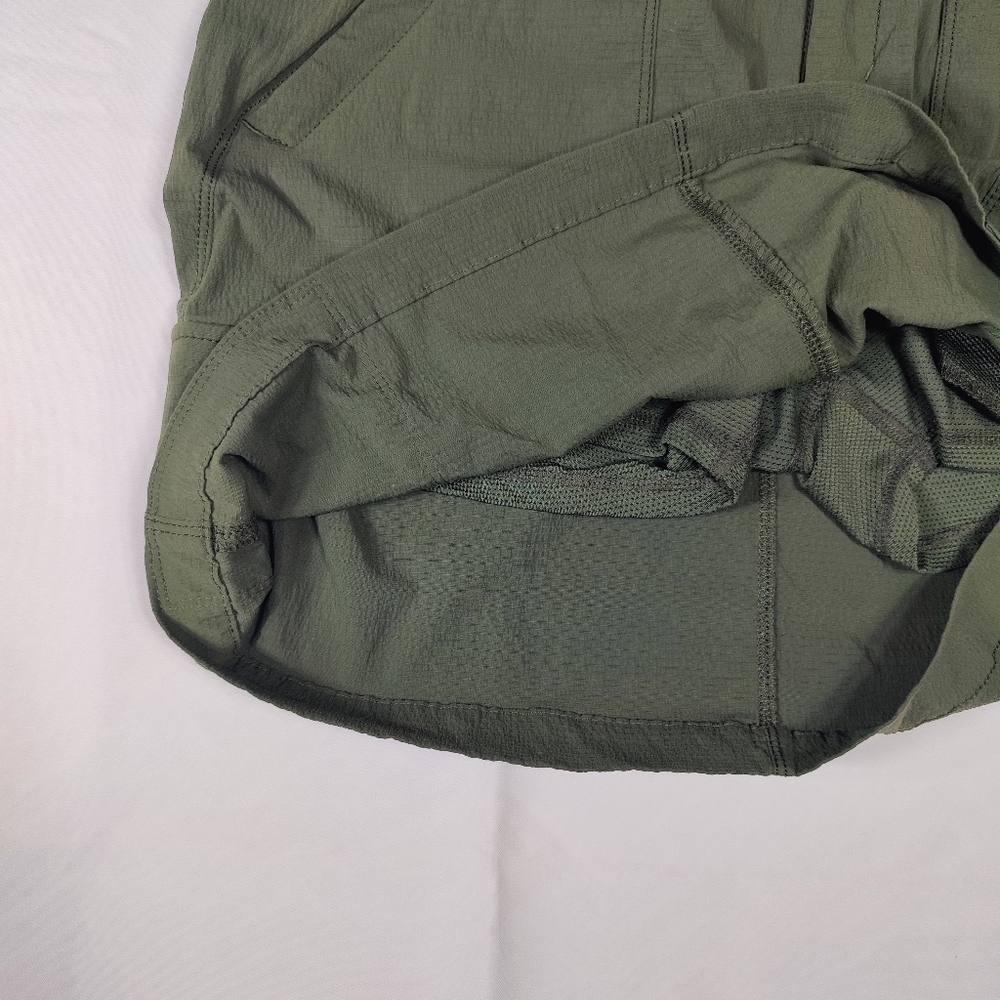 Athleta Trekkie Skort Skirt Olive Khaki Green Size 4 Tennis Athleisure Outdoors - Picture 9 of 13
